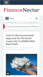Mobile Screenshot of financenectar.com
