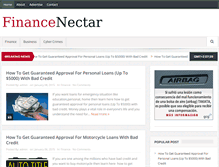 Tablet Screenshot of financenectar.com